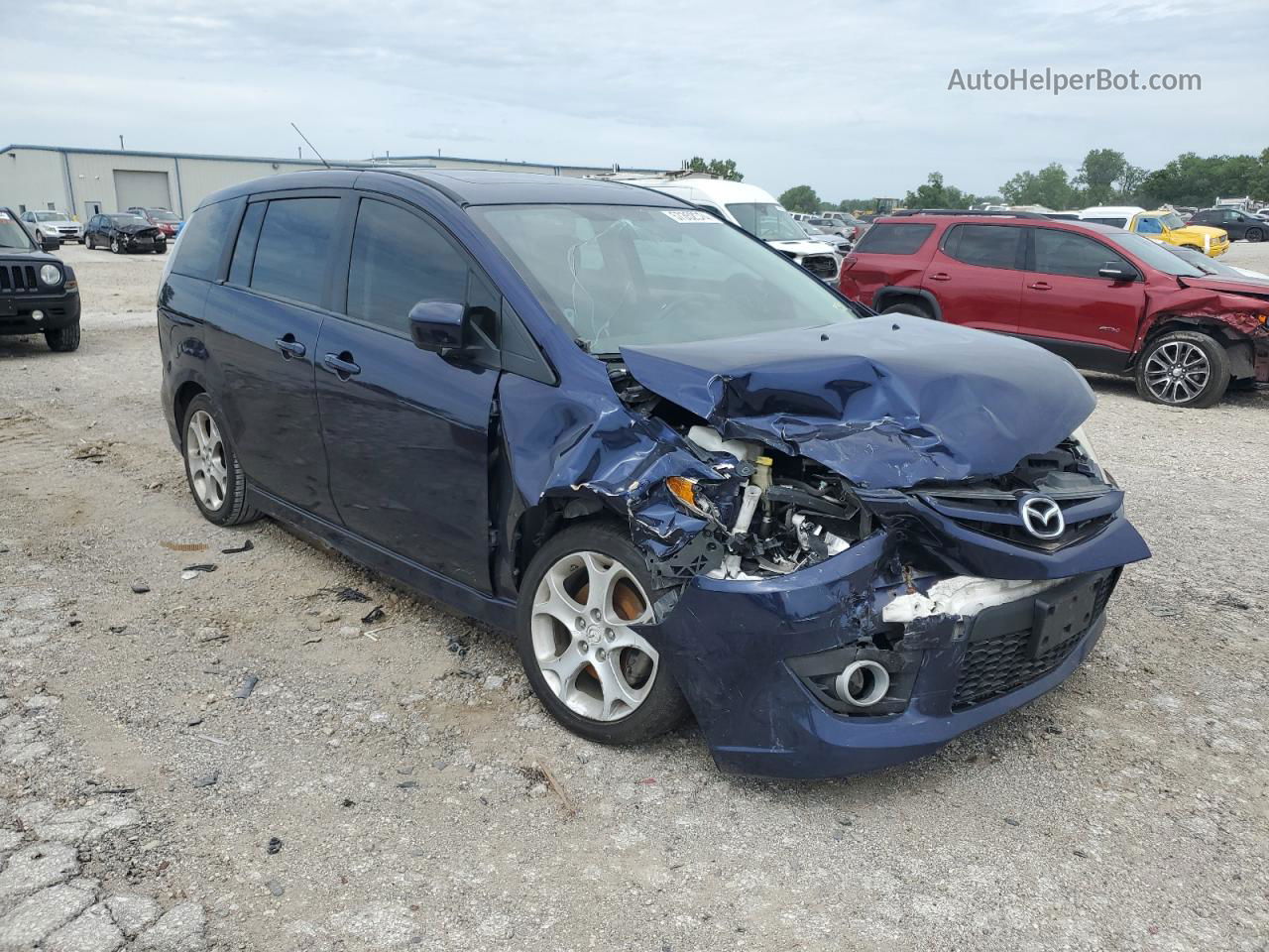 2010 Mazda 5  Blue vin: JM1CR2W38A0365432