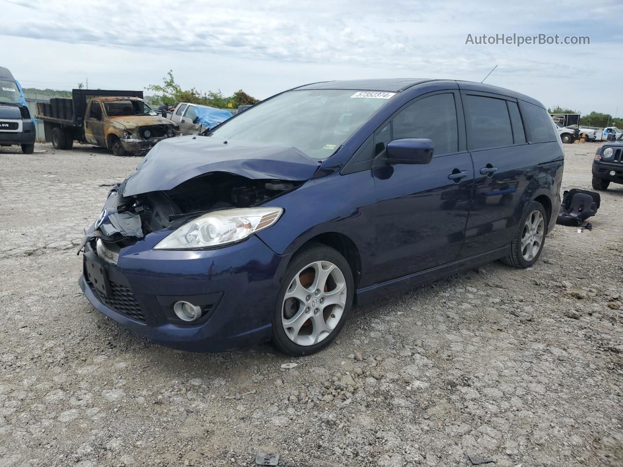 2010 Mazda 5  Blue vin: JM1CR2W38A0365432