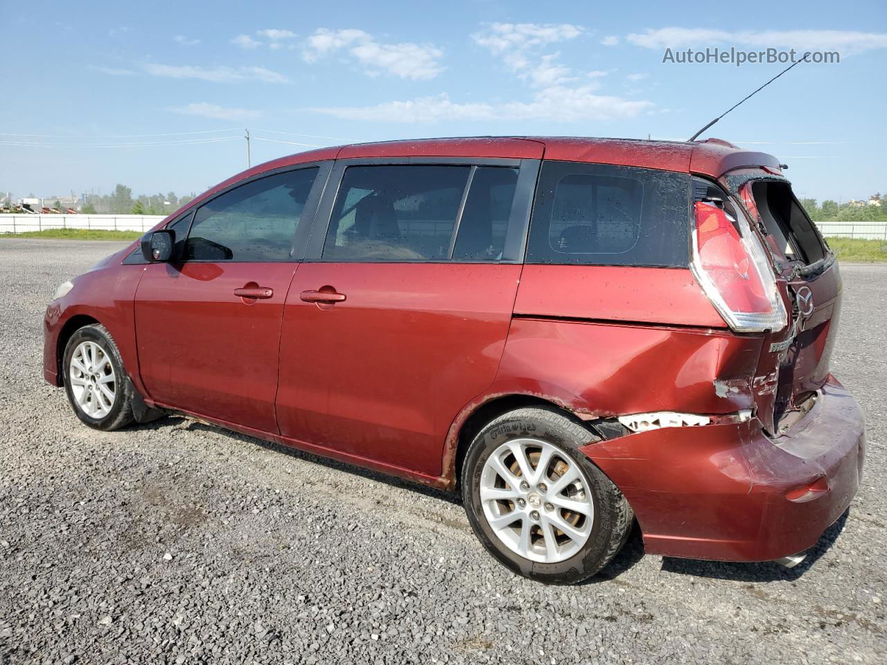 2010 Mazda 5  Red vin: JM1CR2W38A0371179