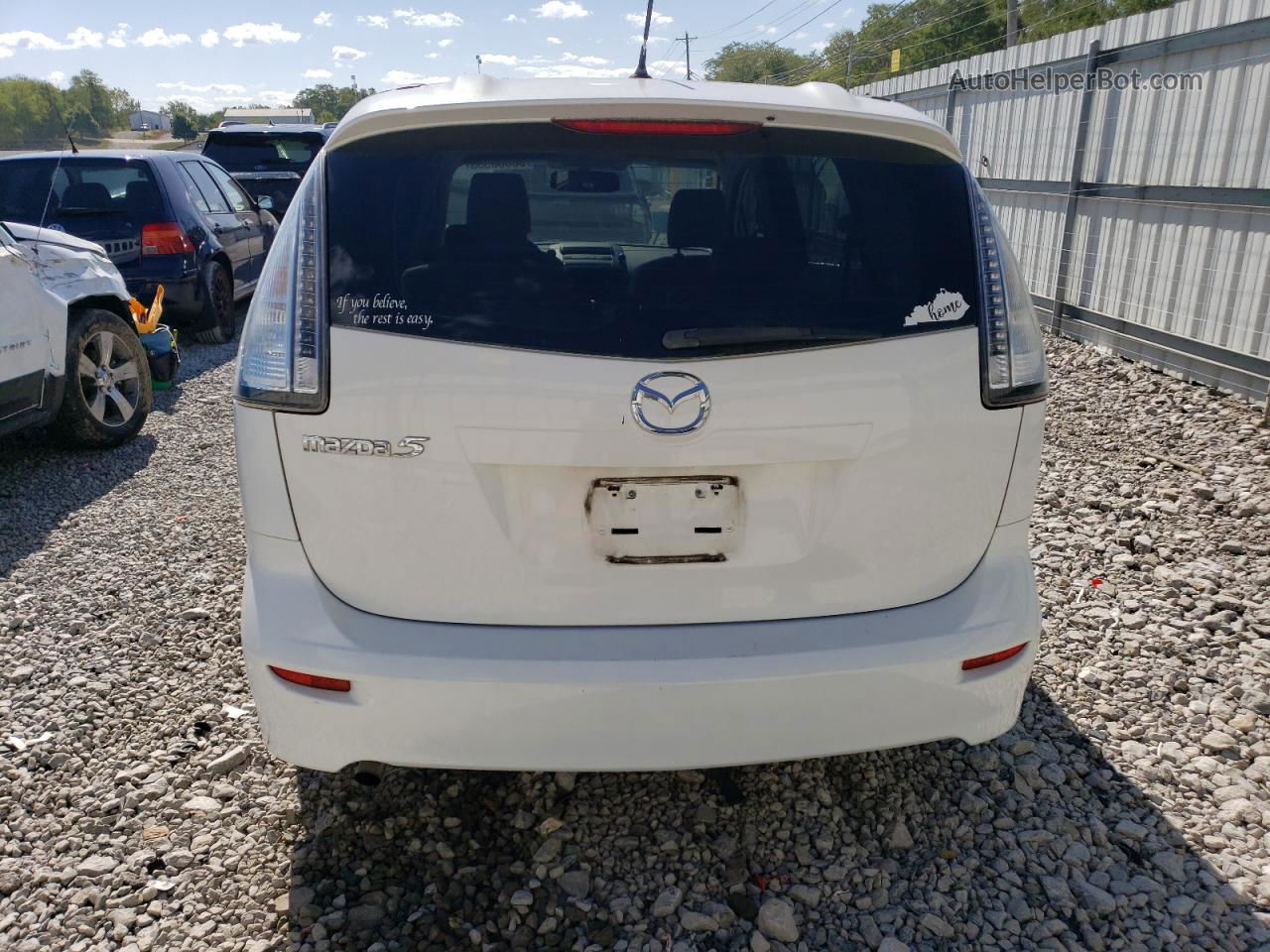 2010 Mazda 5  Белый vin: JM1CR2W38A0382408