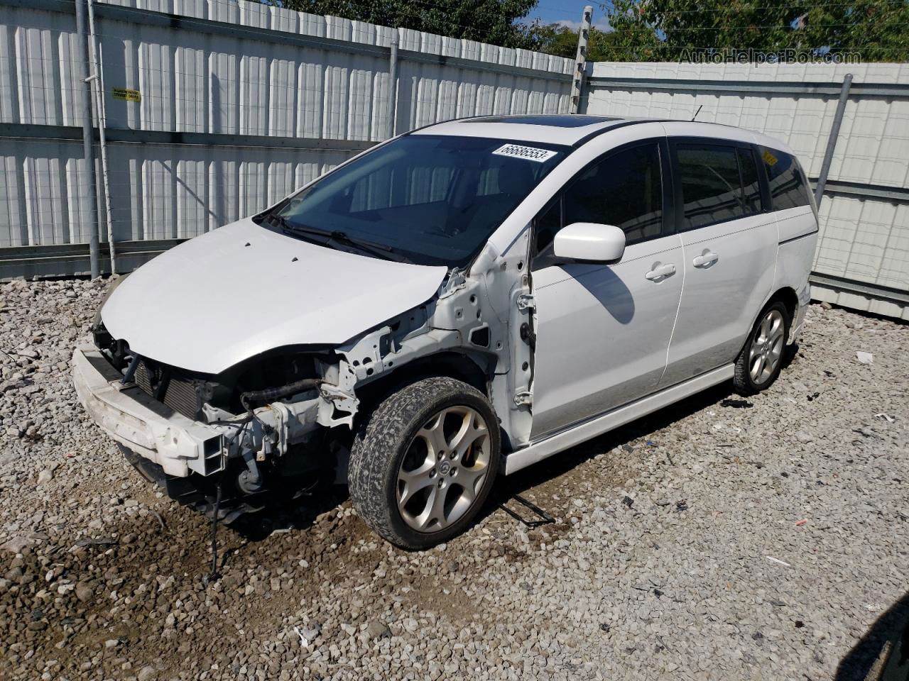 2010 Mazda 5  White vin: JM1CR2W38A0382408