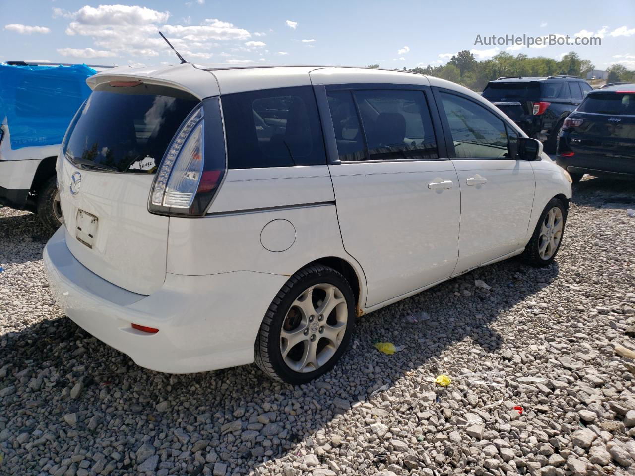 2010 Mazda 5  White vin: JM1CR2W38A0382408