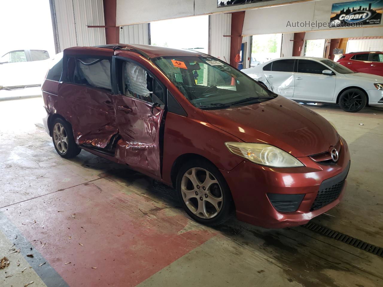 2010 Mazda 5  Красный vin: JM1CR2W38A0384255