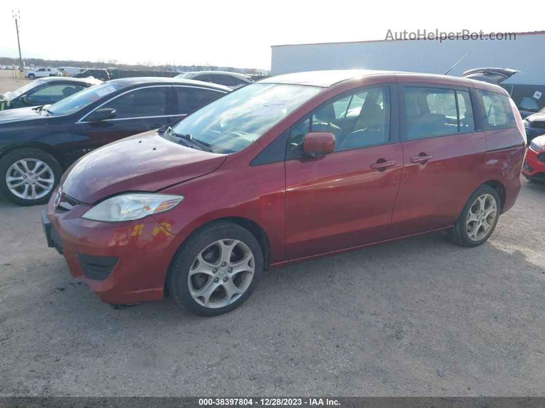 2010 Mazda Mazda5 Sport Red vin: JM1CR2W38A0384336