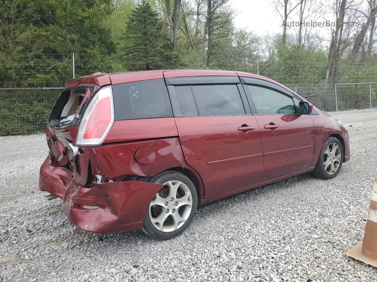 2010 Mazda 5  Burgundy vin: JM1CR2W38A0387608