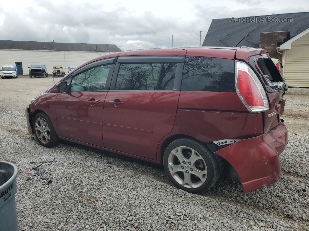 2010 Mazda 5  Burgundy vin: JM1CR2W38A0387608