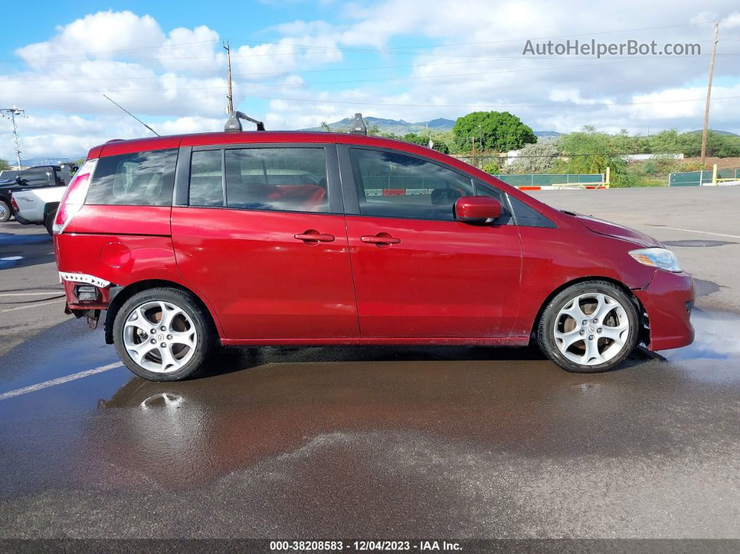 2010 Mazda Mazda5 Sport Red vin: JM1CR2W39A0363866