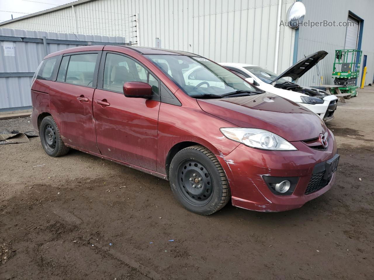 2010 Mazda 5  Burgundy vin: JM1CR2W39A0364337