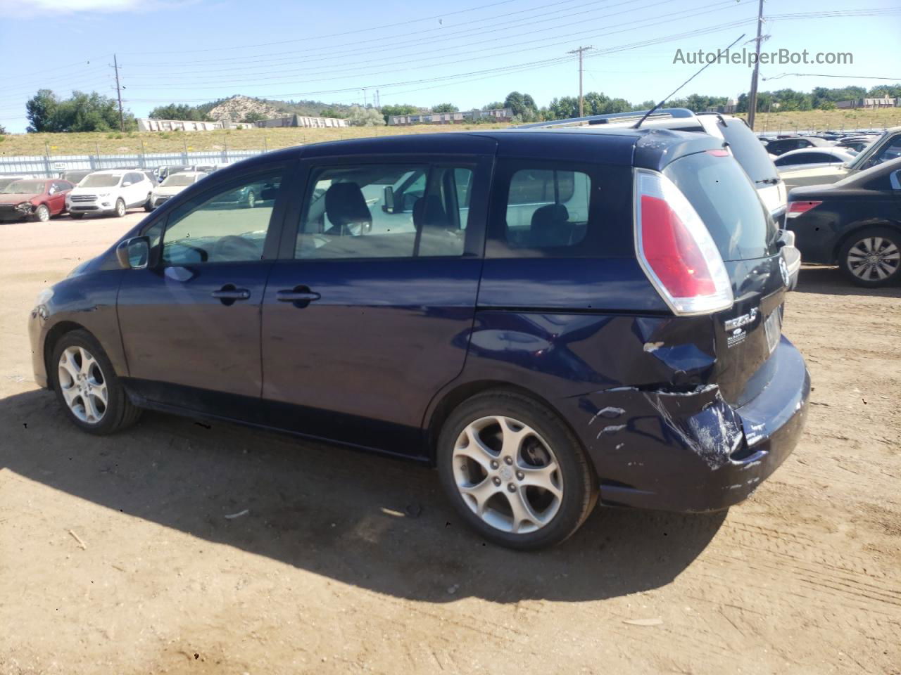 2010 Mazda 5  Blue vin: JM1CR2W39A0381087