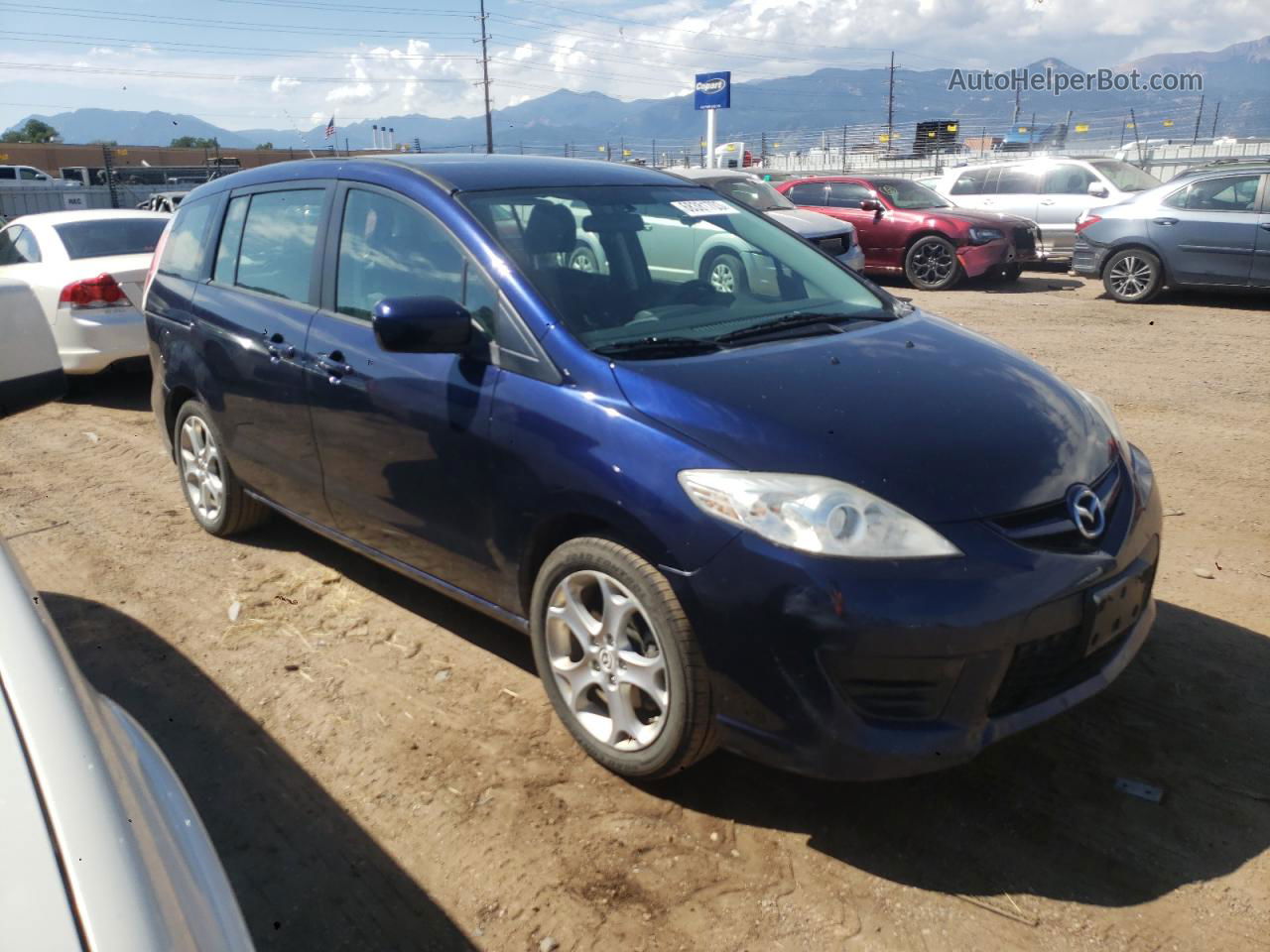 2010 Mazda 5  Blue vin: JM1CR2W39A0381087