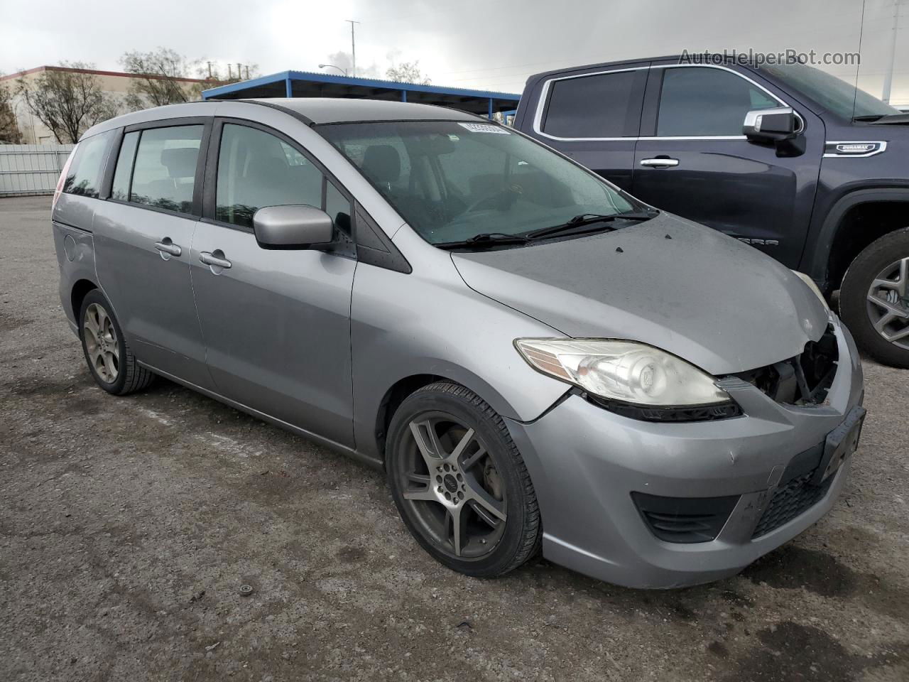 2010 Mazda 5  Silver vin: JM1CR2W39A0384054