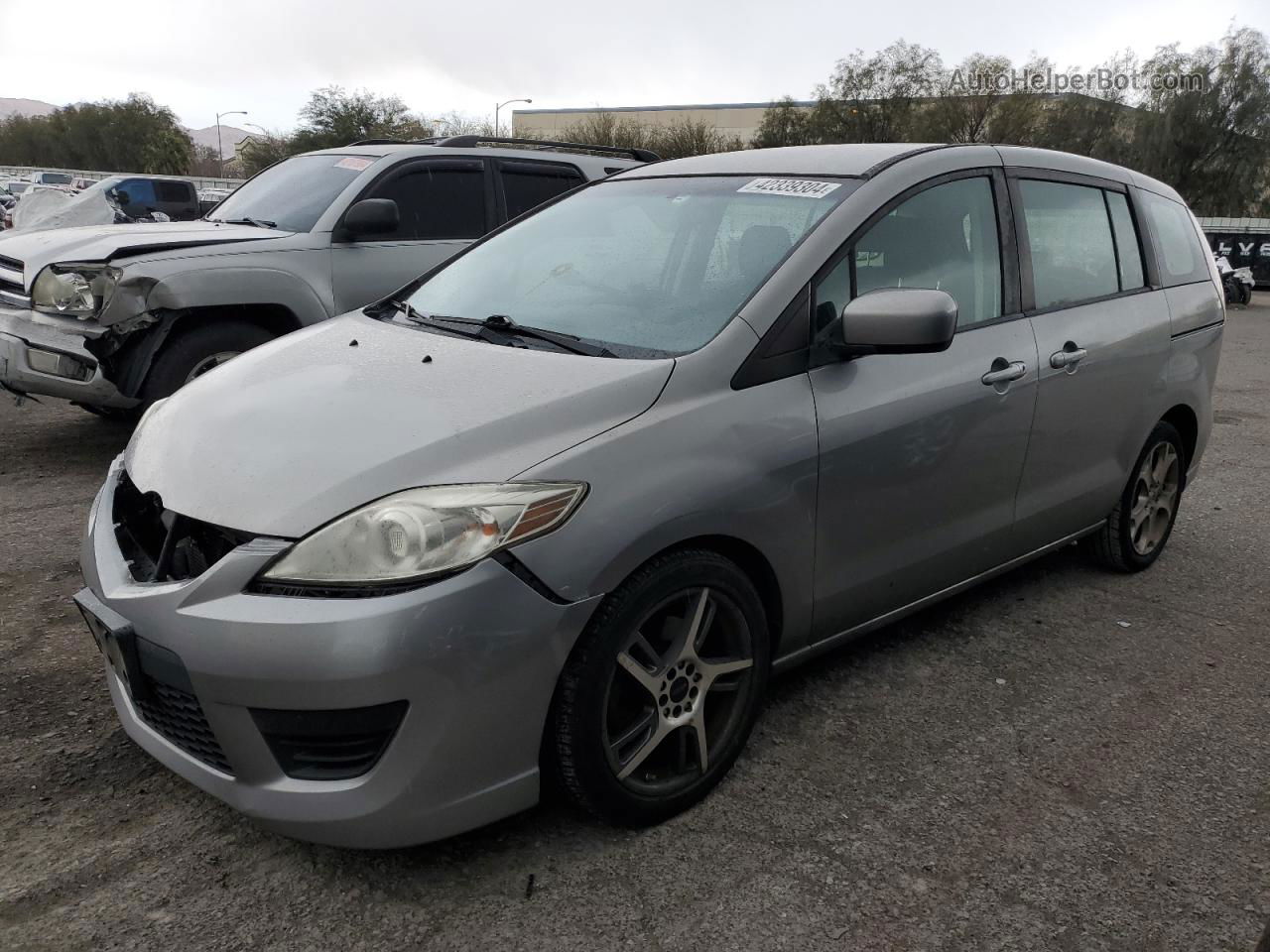 2010 Mazda 5  Silver vin: JM1CR2W39A0384054