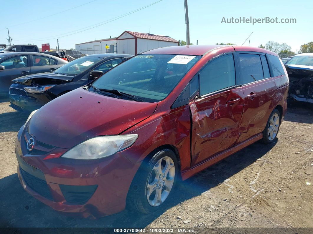 2010 Mazda Mazda5 Sport Maroon vin: JM1CR2W3XA0387013