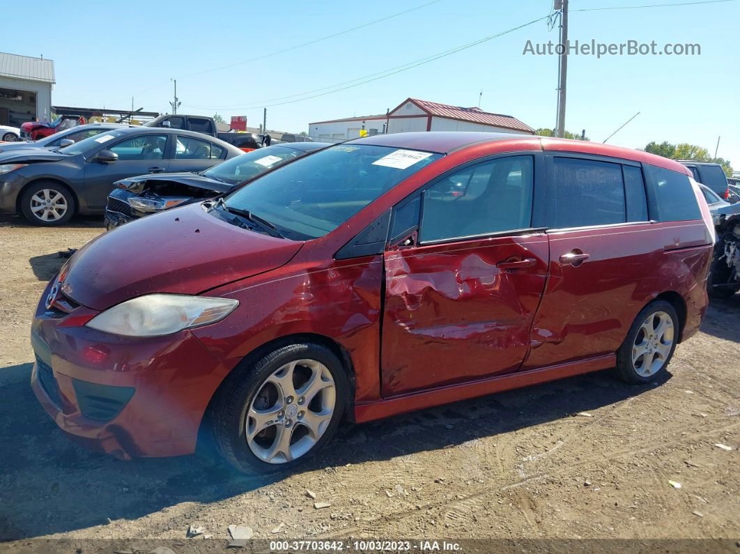 2010 Mazda Mazda5 Sport Maroon vin: JM1CR2W3XA0387013