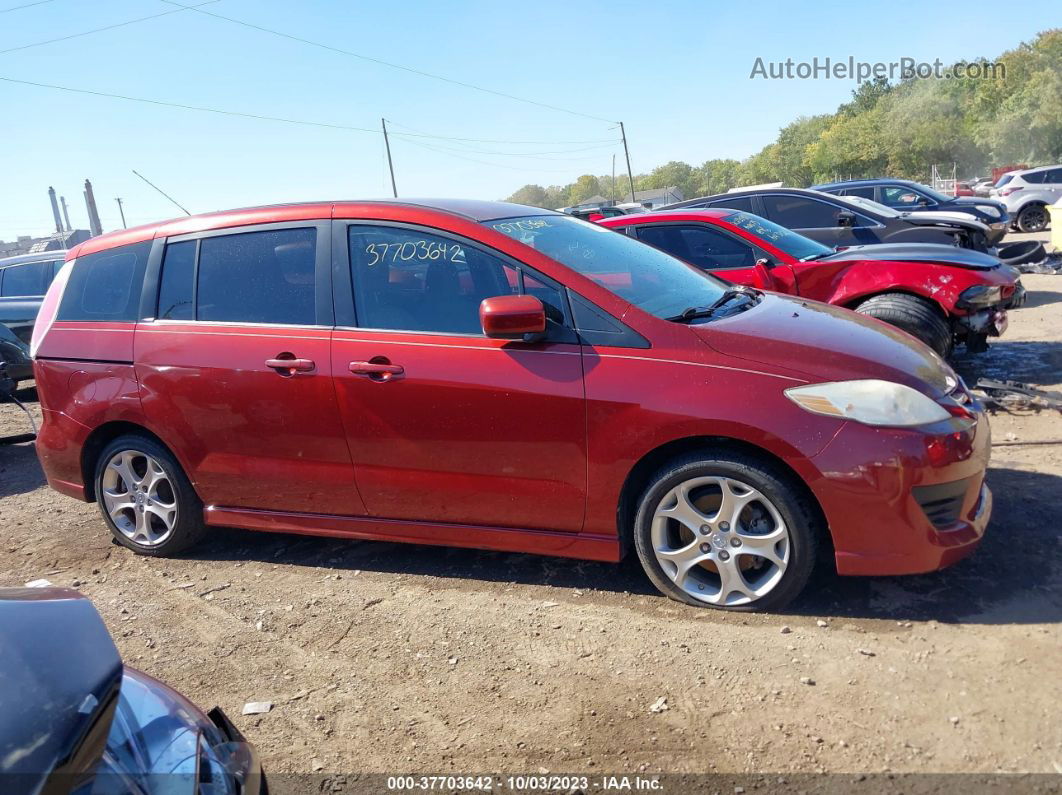 2010 Mazda Mazda5 Sport Maroon vin: JM1CR2W3XA0387013