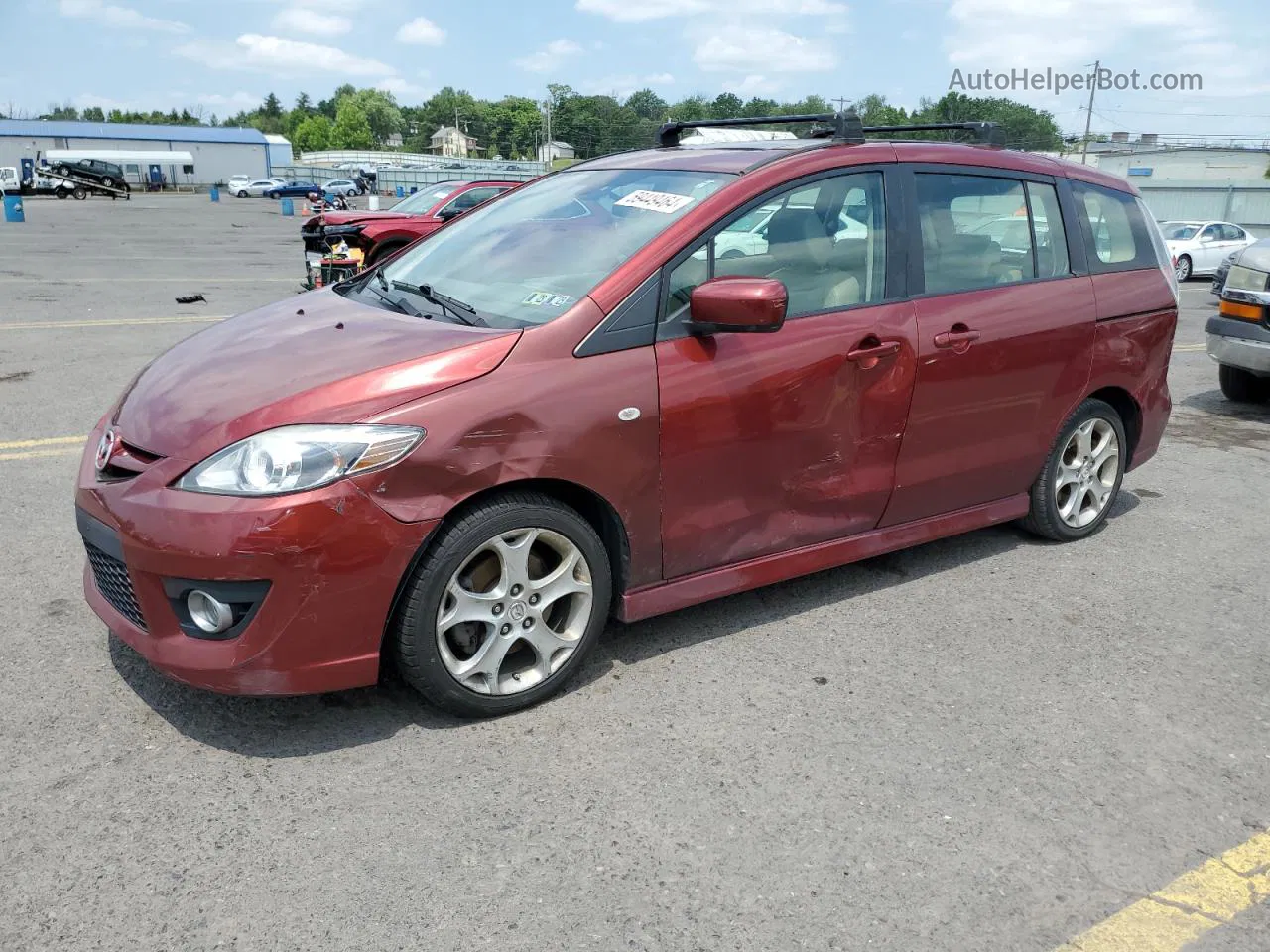 2010 Mazda 5  Burgundy vin: JM1CR2WL0A0376327