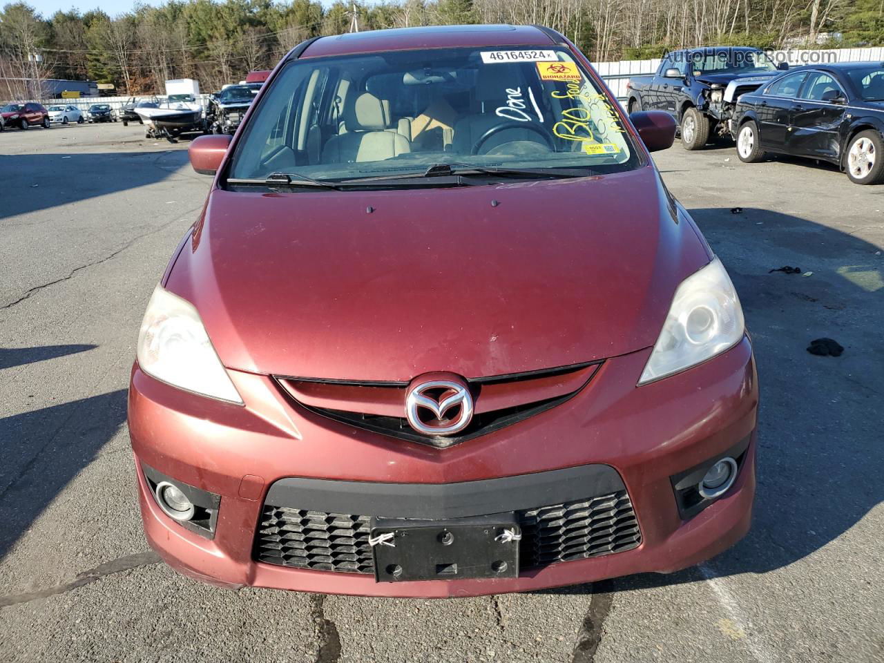 2010 Mazda 5  Red vin: JM1CR2WL1A0381651