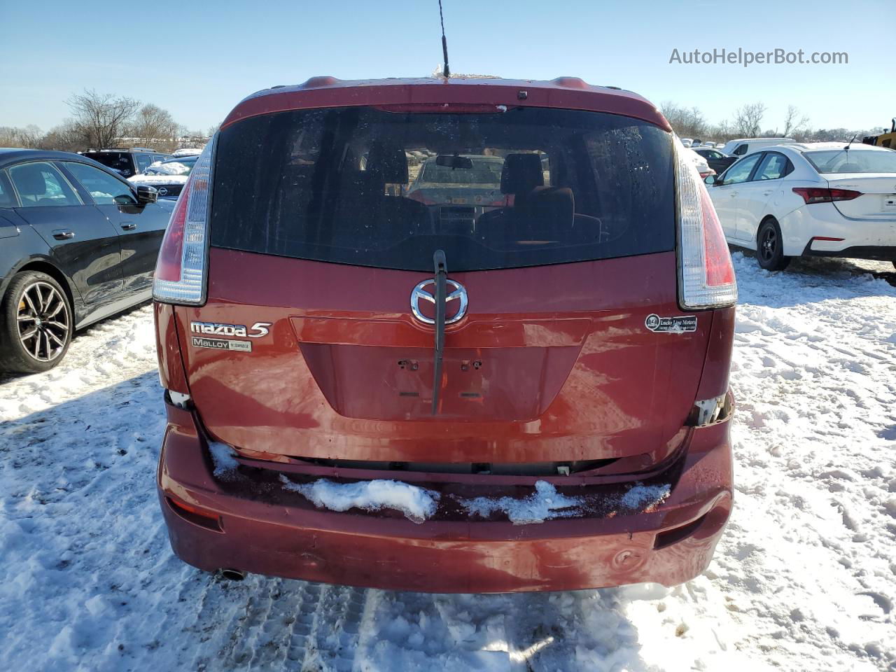 2010 Mazda 5  Red vin: JM1CR2WL3A0372370