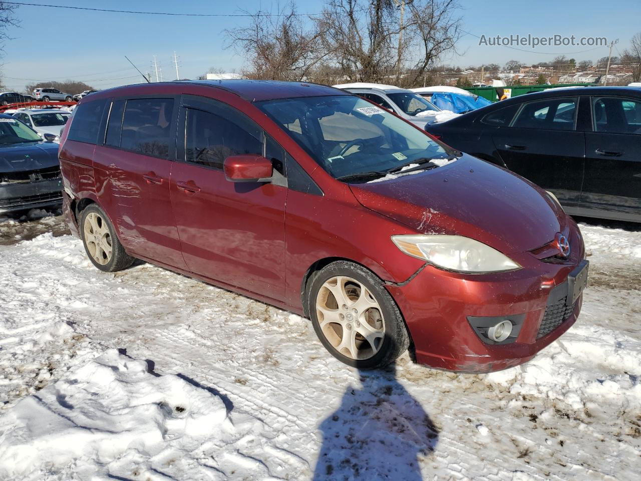 2010 Mazda 5  Red vin: JM1CR2WL3A0372370