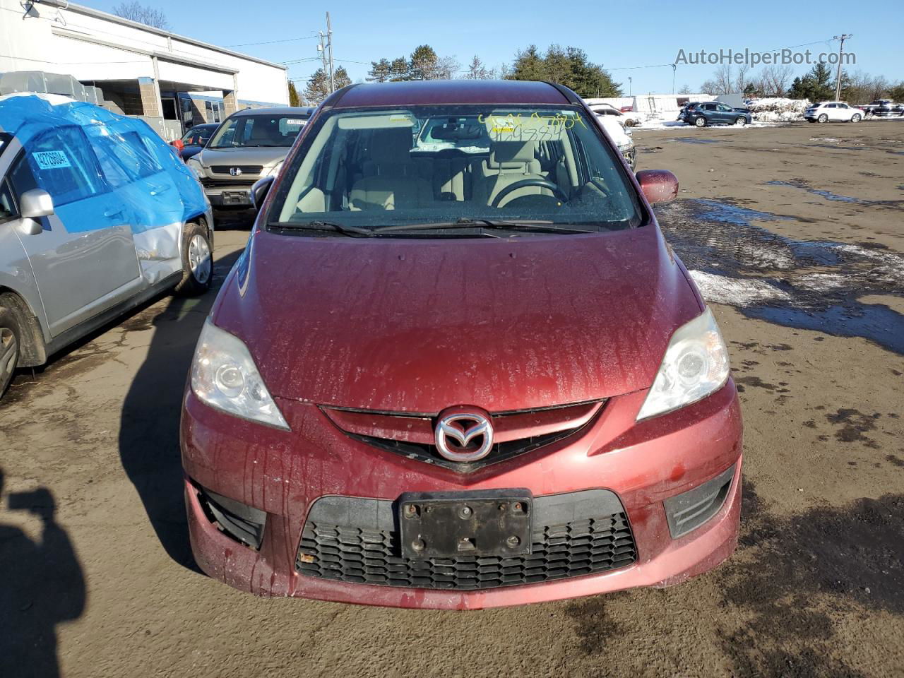 2010 Mazda 5  Красный vin: JM1CR2WL3A0382624