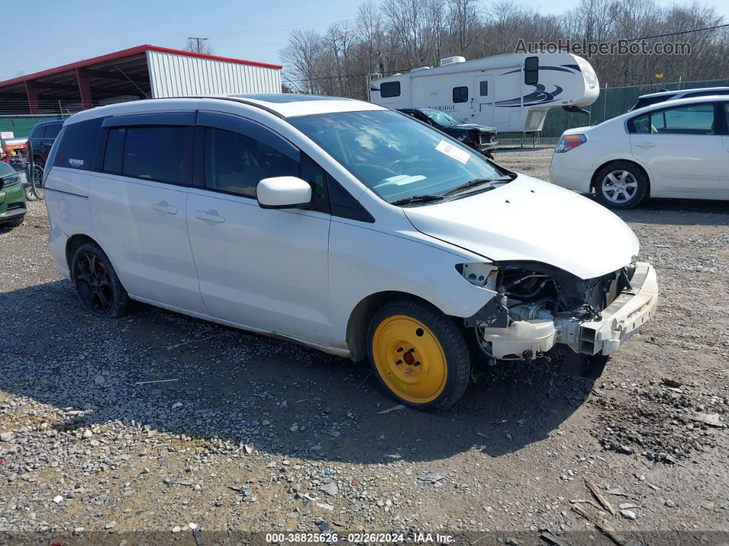 2010 Mazda Mazda5 Touring White vin: JM1CR2WL4A0361376