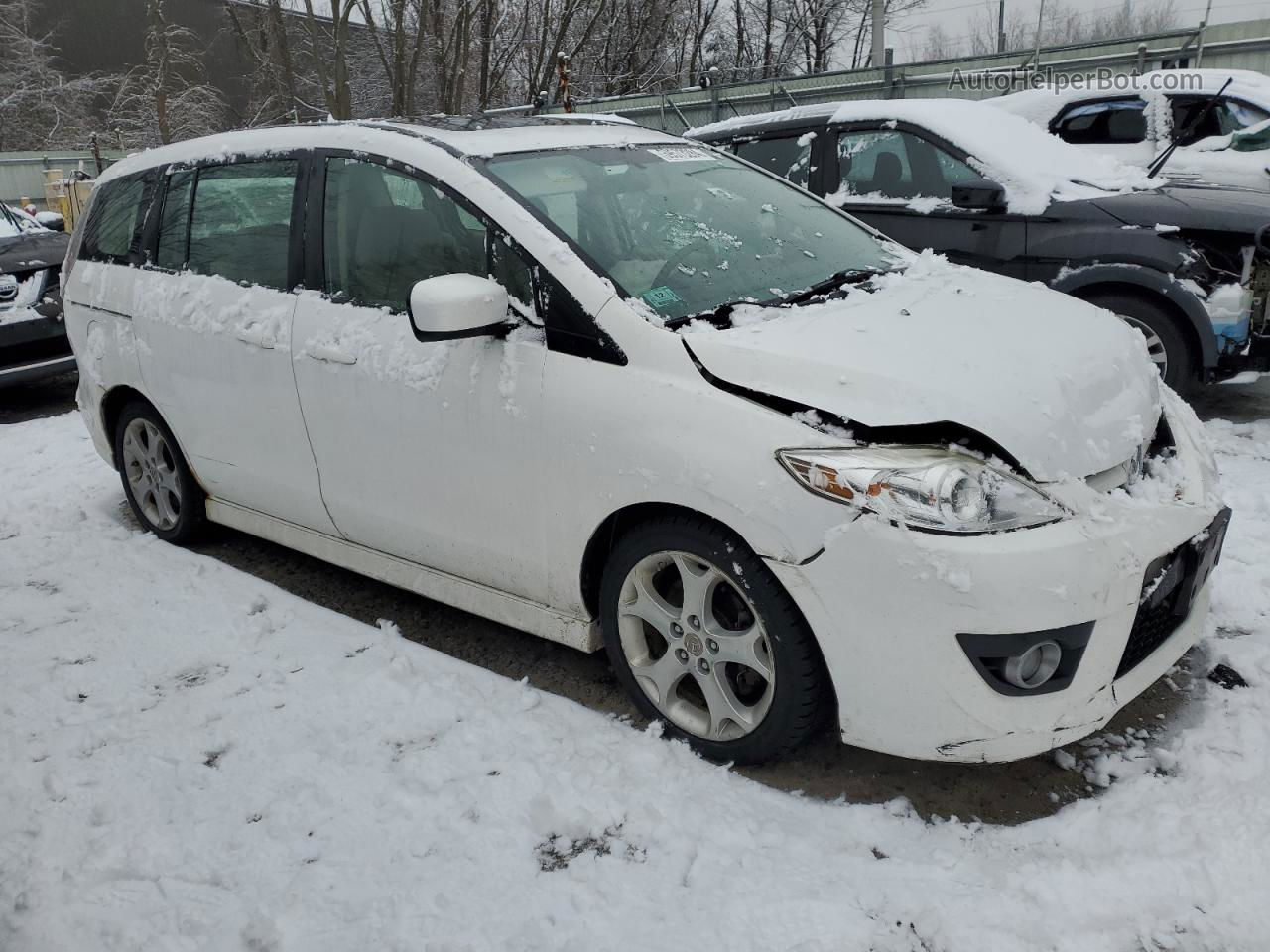 2010 Mazda 5  White vin: JM1CR2WL7A0360562