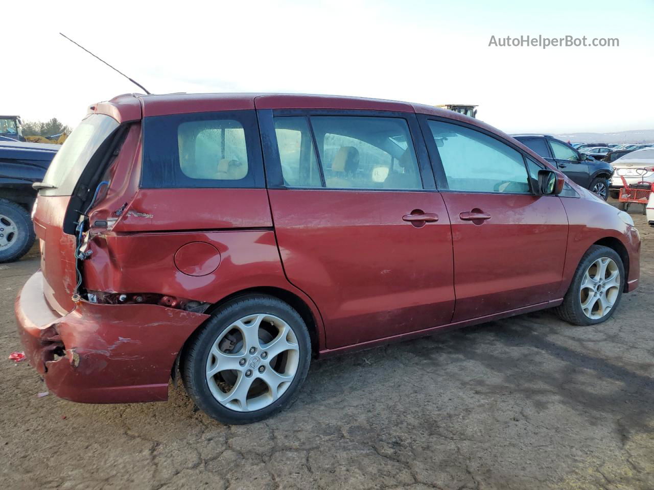 2010 Mazda 5  Burgundy vin: JM1CR2WL7A0388314