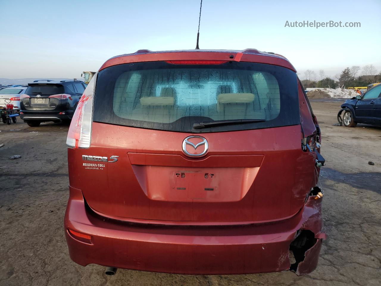 2010 Mazda 5  Burgundy vin: JM1CR2WL7A0388314