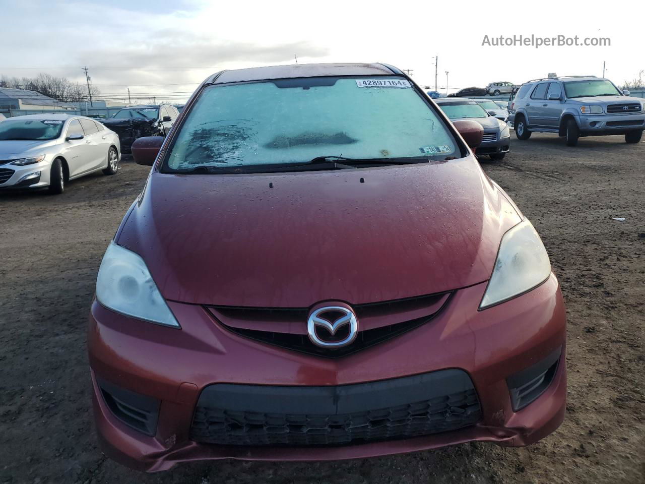 2010 Mazda 5  Burgundy vin: JM1CR2WL7A0388314