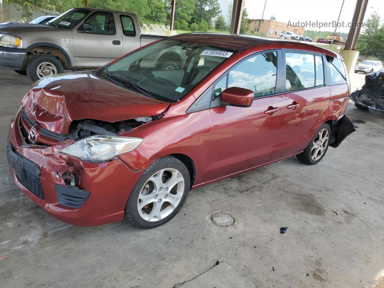 2010 Mazda 5  Темно-бордовый vin: JM1CR2WLXA0361107