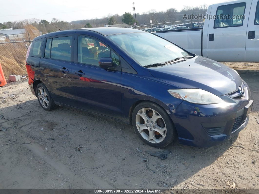 2010 Mazda Mazda5 Sport Dark Blue vin: JM1CR2WLXA0367599