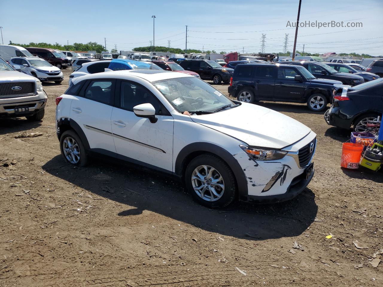 2016 Mazda Cx-3 Touring White vin: JM1DKBC71G0102398