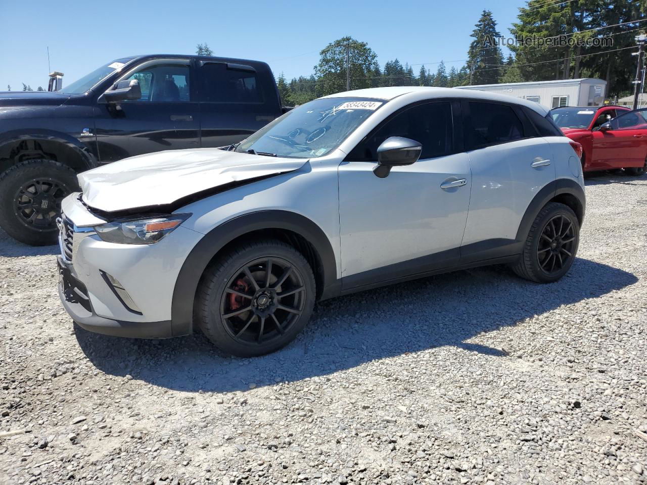 2016 Mazda Cx-3 Touring Silver vin: JM1DKBC76G0125319