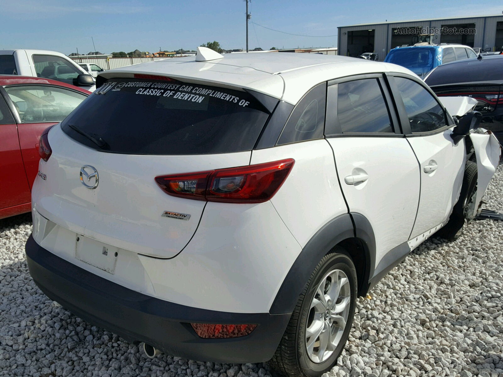 2016 Mazda Cx-3 Touring White vin: JM1DKBC79G0124519