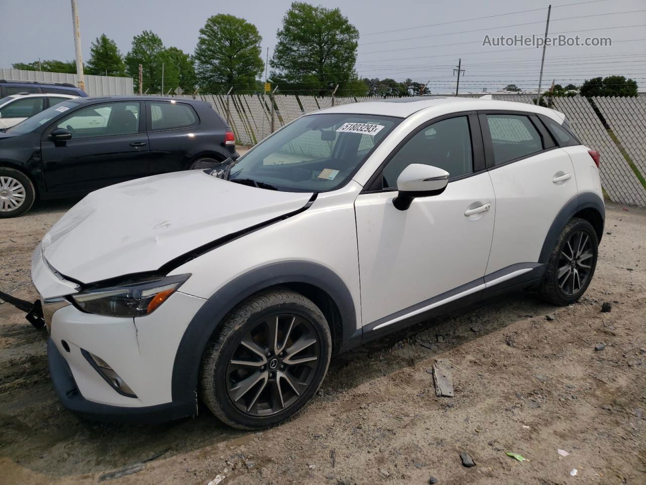 2016 Mazda Cx-3 Grand Touring White vin: JM1DKBD70G0126125