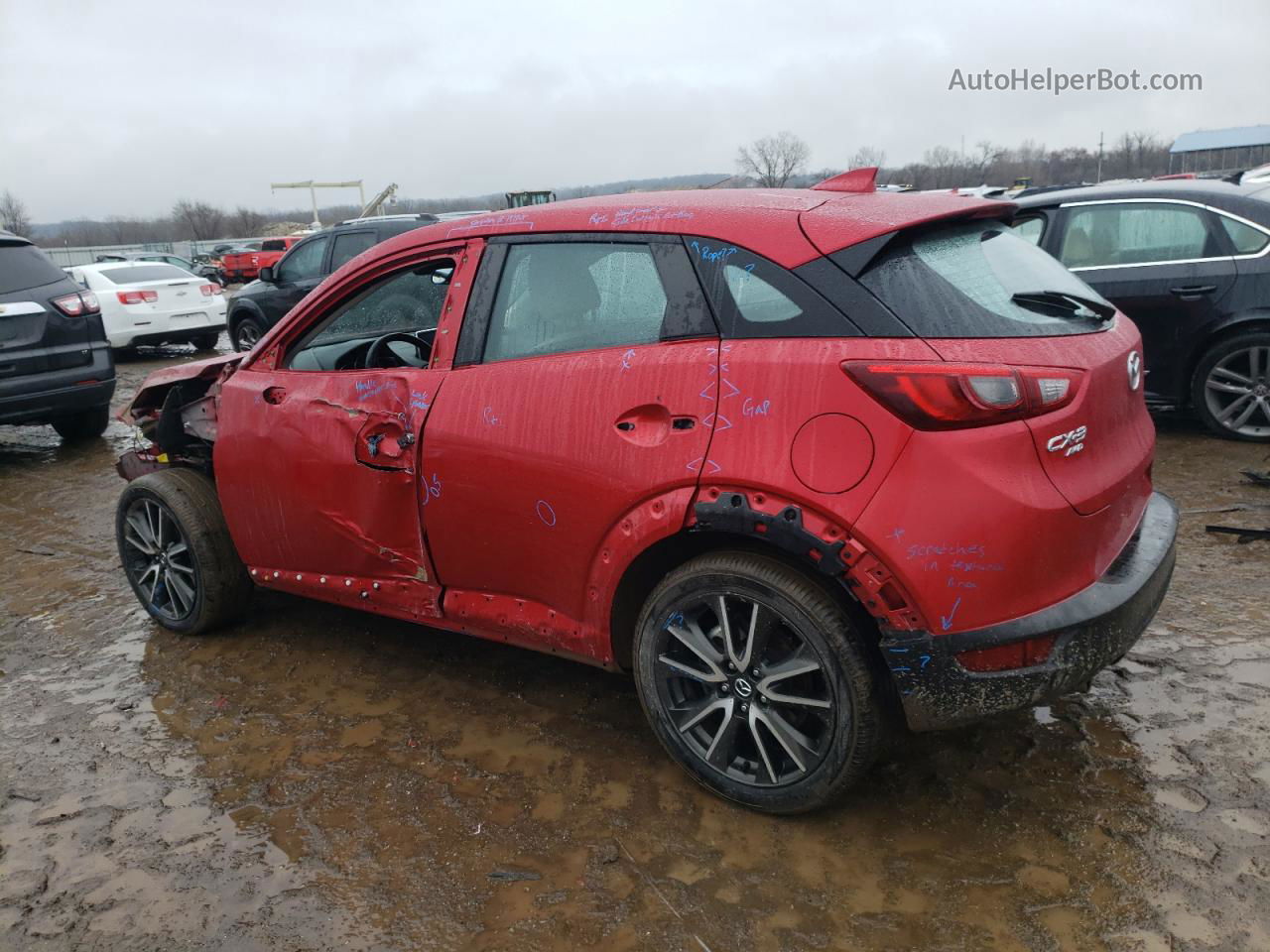 2016 Mazda Cx-3 Grand Touring Red vin: JM1DKBD71G0106921