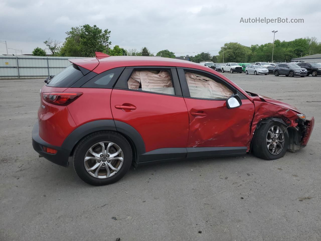 2018 Mazda Cx-3 Sport Red vin: JM1DKDB75J0327380