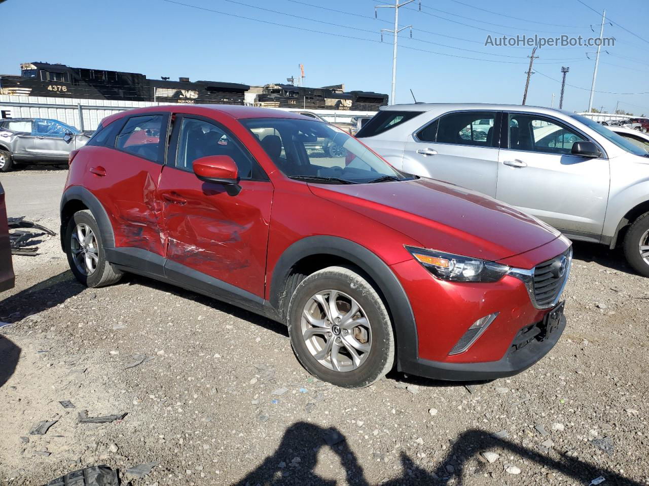 2018 Mazda Cx-3 Sport Red vin: JM1DKDB75J1303364