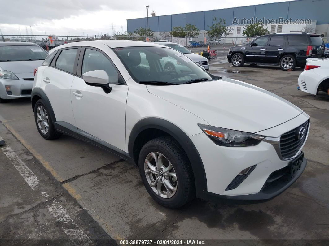 2018 Mazda Cx-3 Sport White vin: JM1DKDB77J0315747