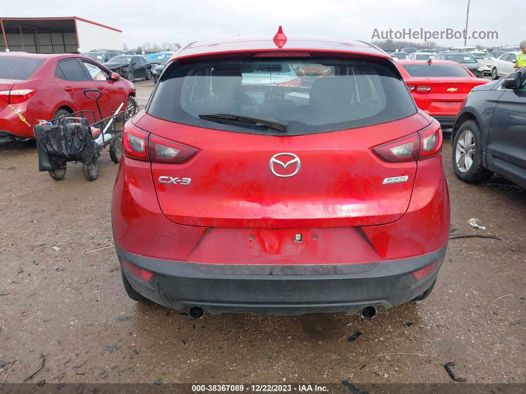 2018 Mazda Cx-3 Sport Red vin: JM1DKDB77J0318731