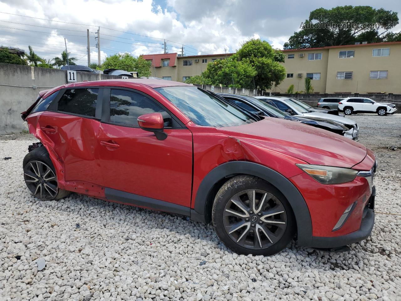 2018 Mazda Cx-3 Touring Red vin: JM1DKDC72J0332664