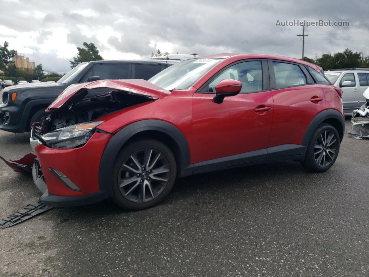 2018 Mazda Cx-3 Touring Red vin: JM1DKDC73J0312326
