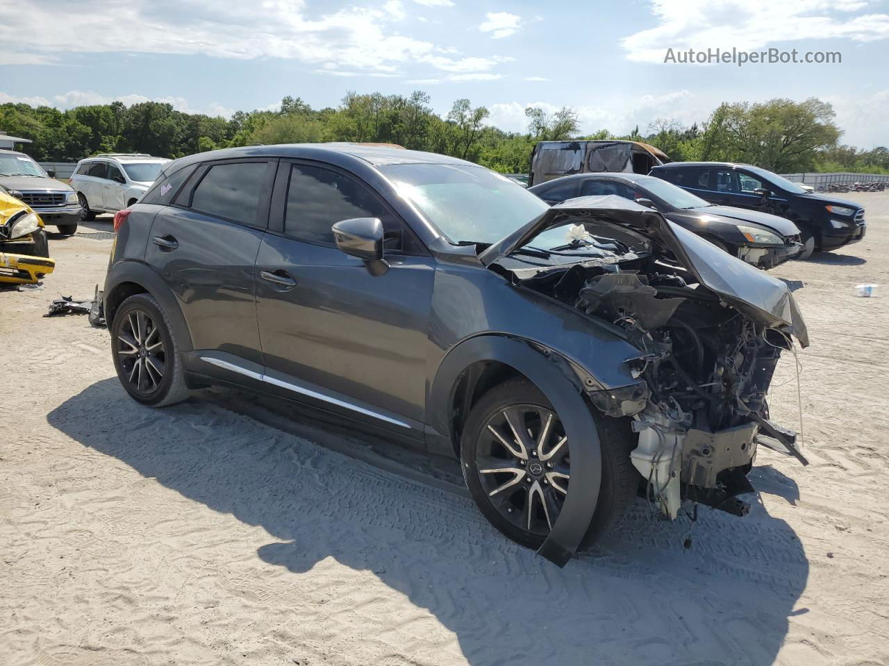 2018 Mazda Cx-3 Grand Touring Gray vin: JM1DKDD75J0300919