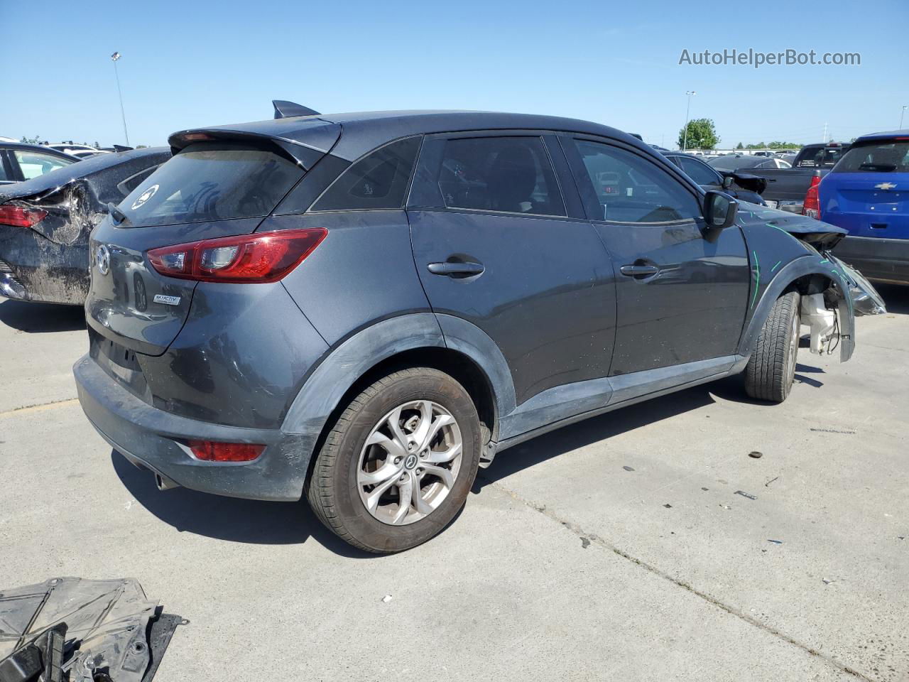 2016 Mazda Cx-3 Sport Gray vin: JM1DKFB71G0136365