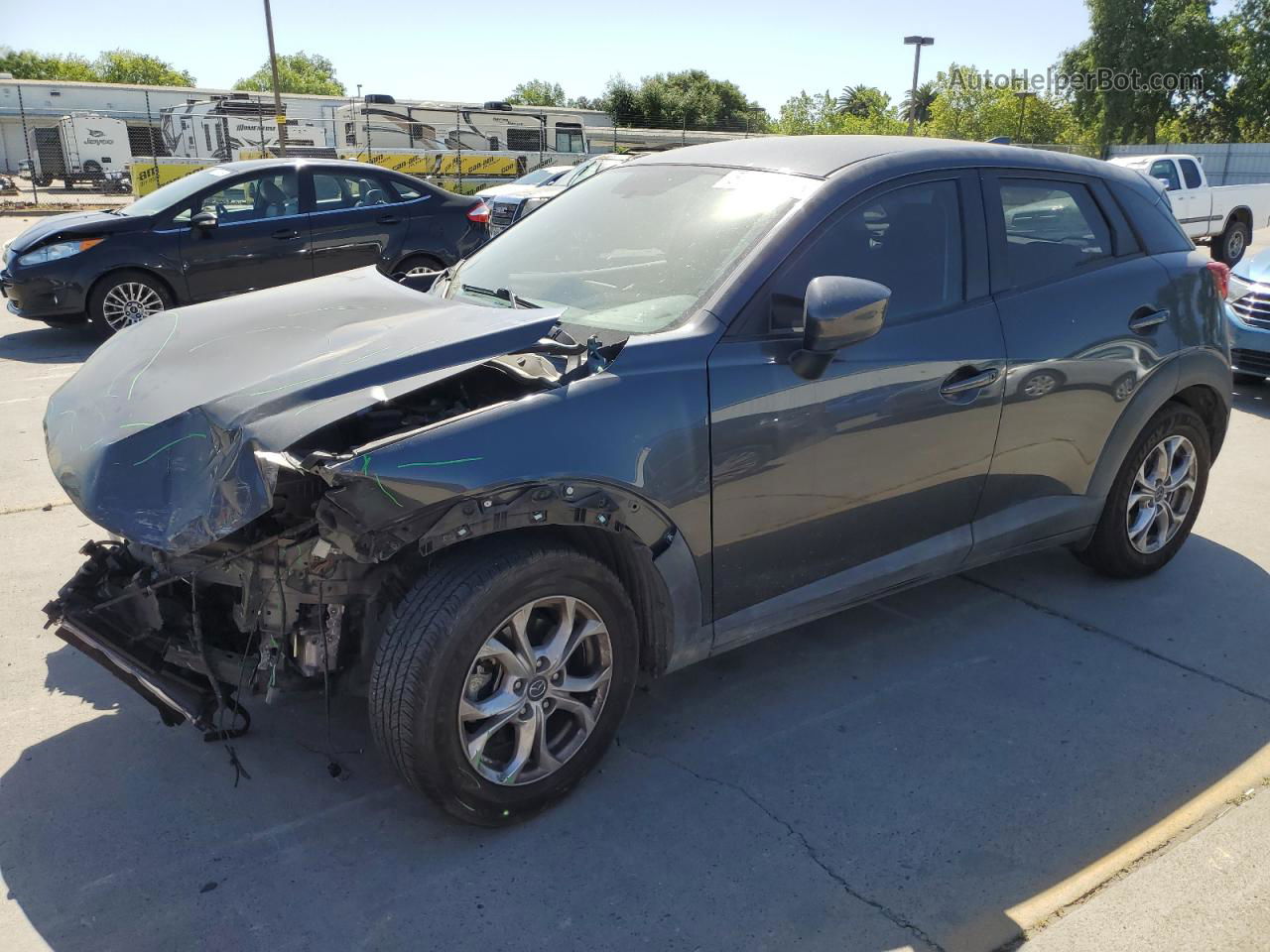 2016 Mazda Cx-3 Sport Gray vin: JM1DKFB71G0136365