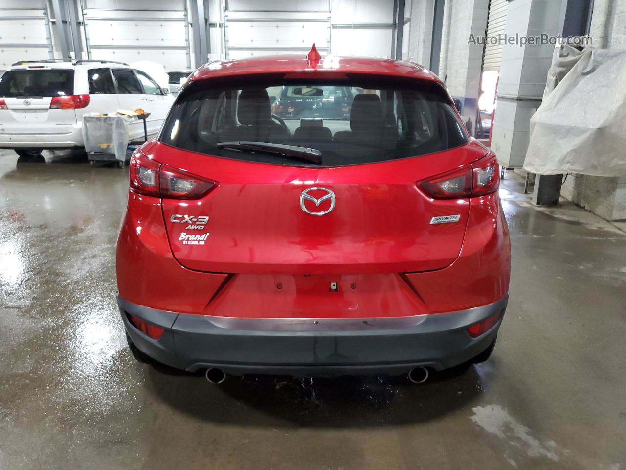 2016 Mazda Cx-3 Sport Red vin: JM1DKFB73G0127652