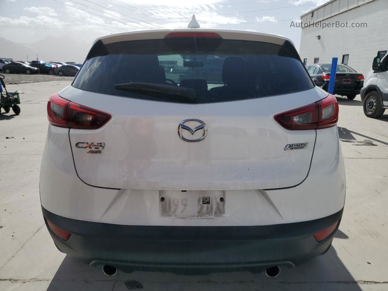 2016 Mazda Cx-3 Sport White vin: JM1DKFB73G0140143