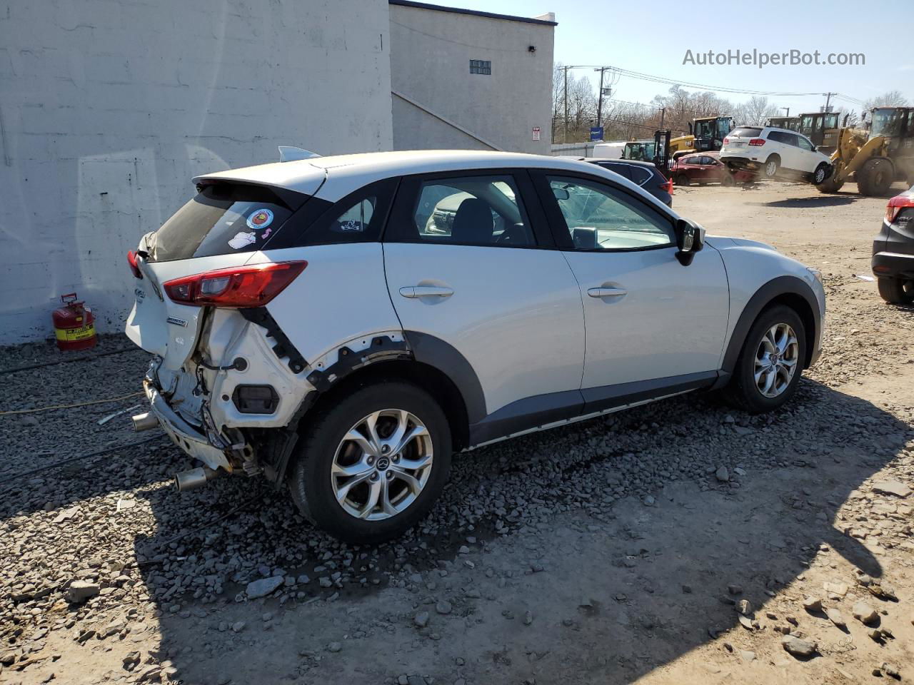 2016 Mazda Cx-3 Sport White vin: JM1DKFB74G0135579