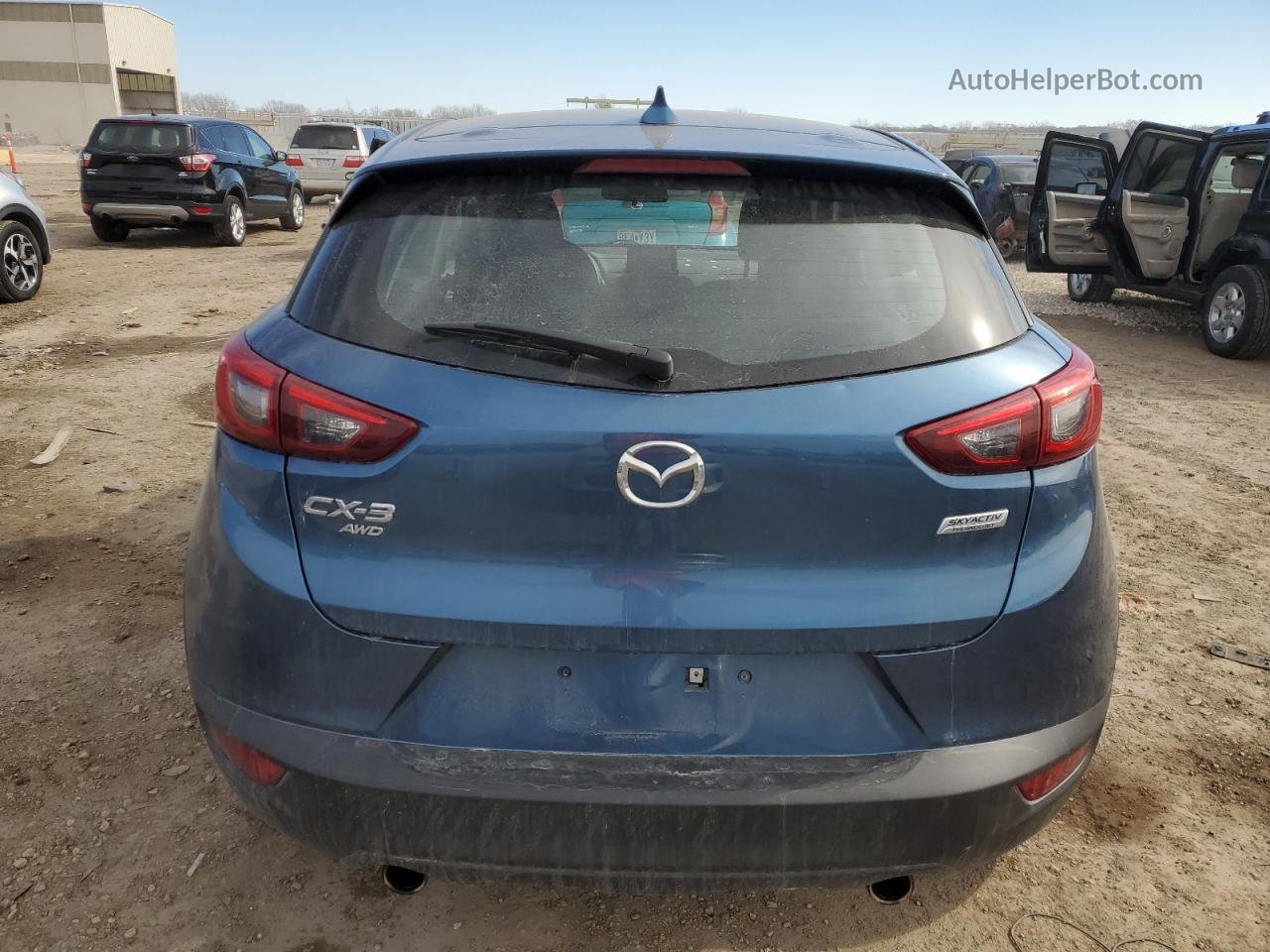 2018 Mazda Cx-3 Sport Blue vin: JM1DKFB75J0325348