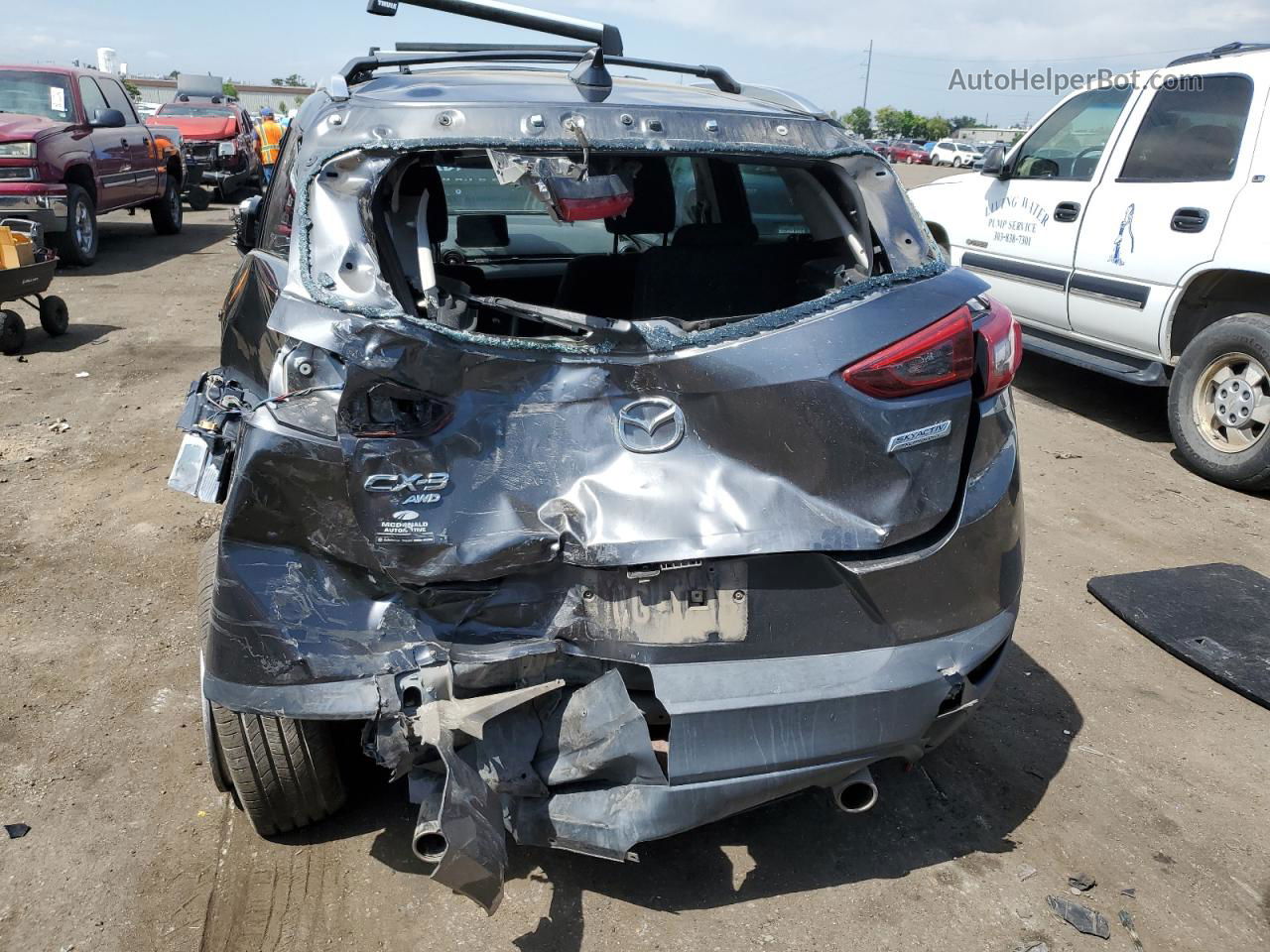 2018 Mazda Cx-3 Sport Gray vin: JM1DKFB77J0319535